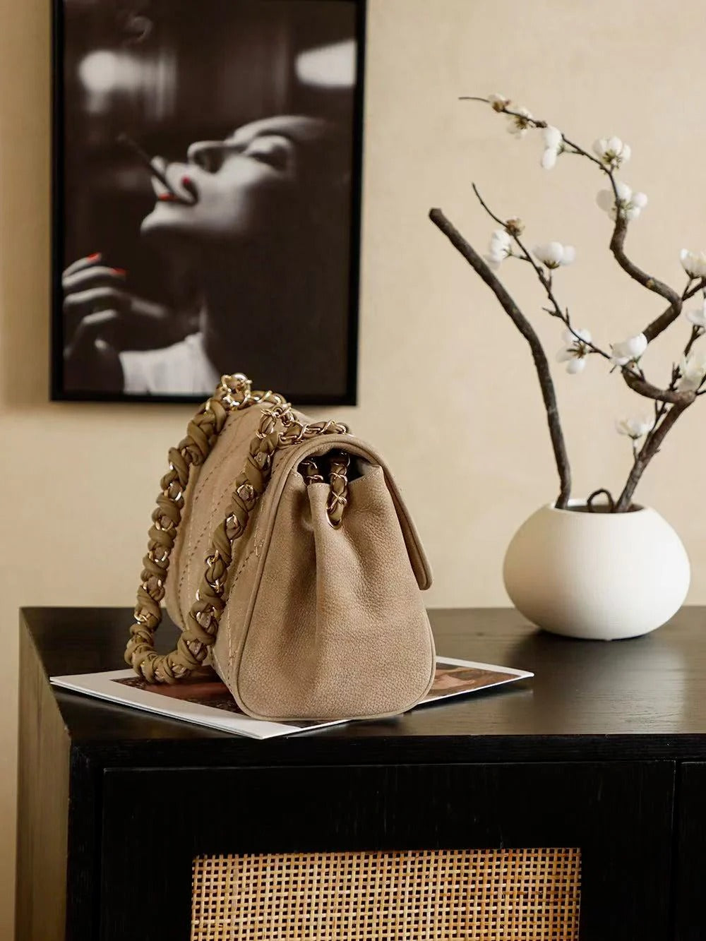 Ch*nel 2026 Ultimate Stitch Bag Suede Leather