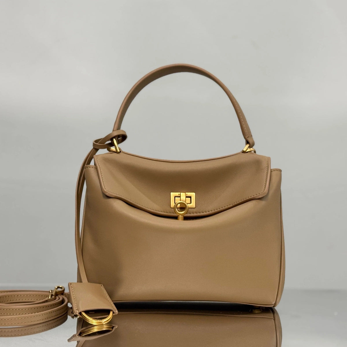 B*lenciaga Bag Calfskin Gold Hardware