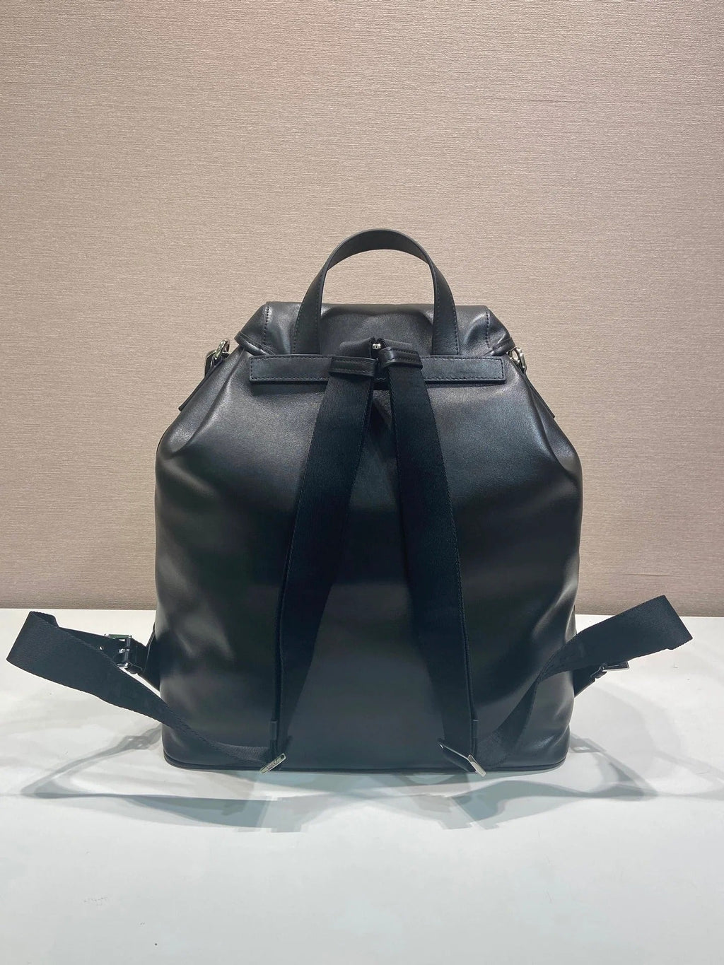 Pr*da 2026 Backpack 39cm Black Lambskin