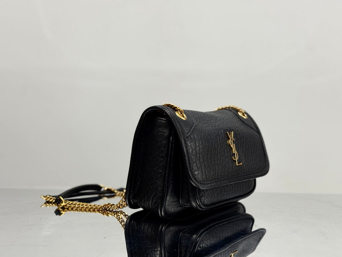 Y*S*L Jamie Mini Crossbody Bag 16 Black Lambskin Gold Hardware