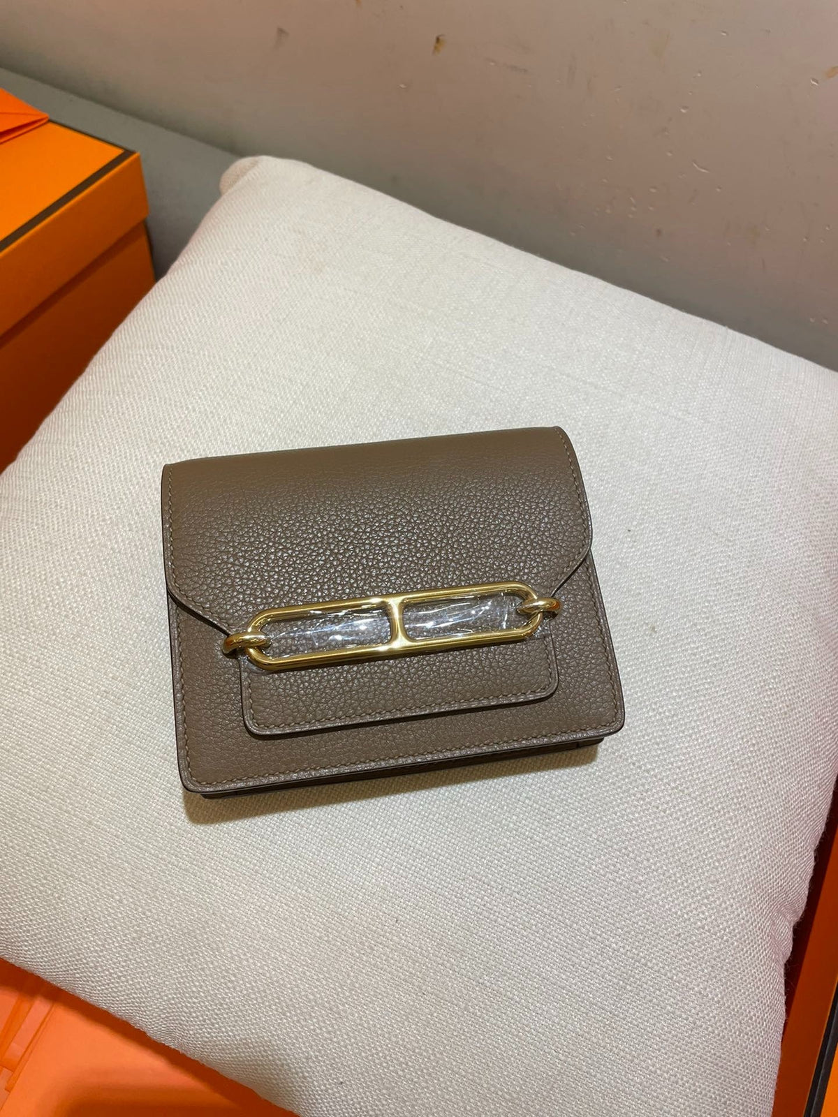 H*M RoulisSlim Wallet Calfskin Ghw