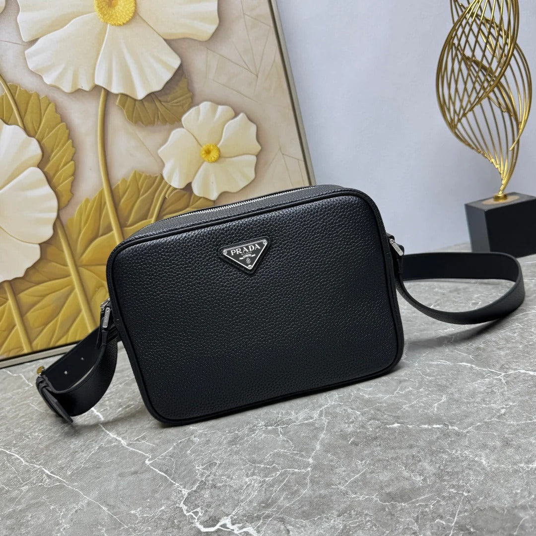 Pr*da 2026 Shoulder Bag Grained Leather