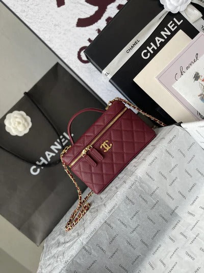 Ch*nel 2026 Vanity Bag Leather