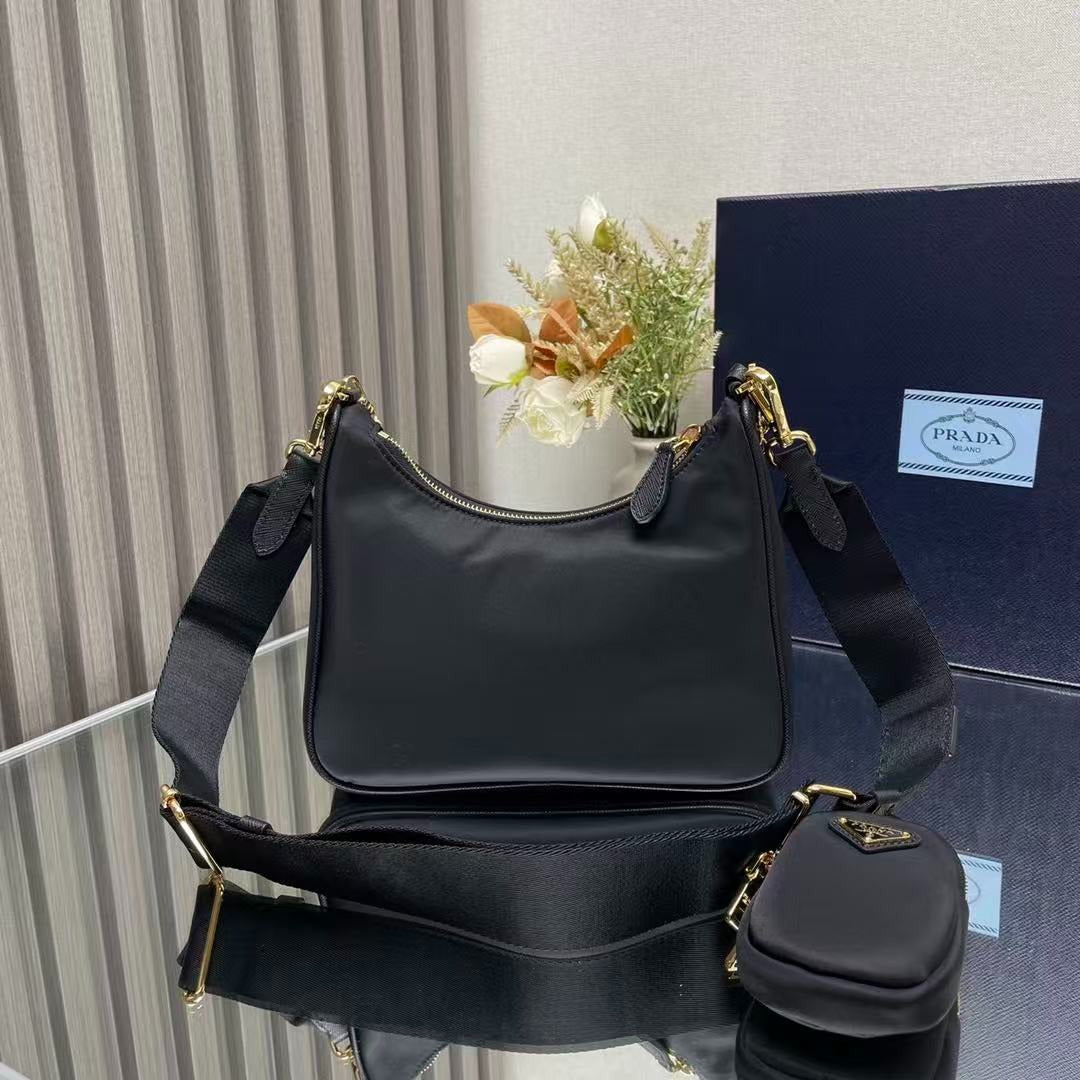 Pr*da Re-Edition 2005 Re-Nylon Black Bag