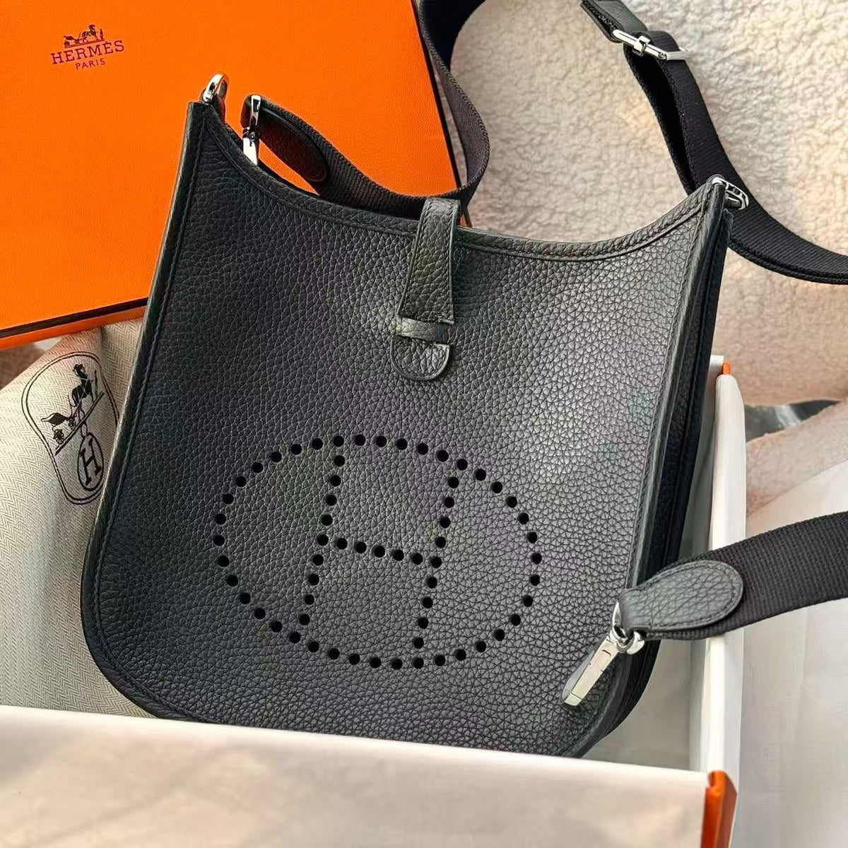 H*rmes Evelyne Togo Leather