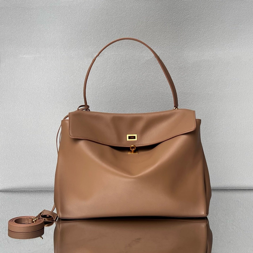 B*lenciaga Bag Calfskin Gold Hardware
