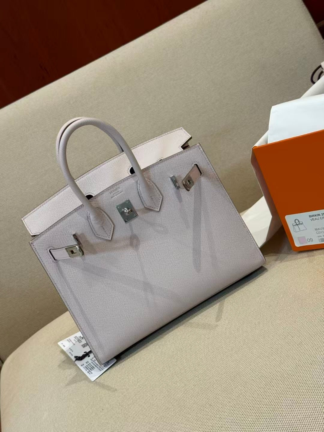 H*rmes 2026 Birkin Bag 25cm Light Pink Epsom Leather