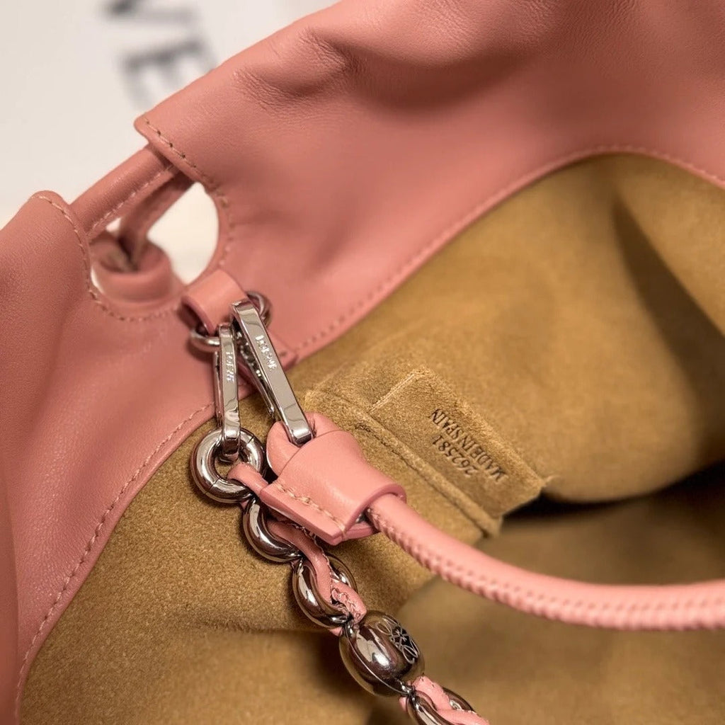 L*ewe 2026 Medium Flamenco Purse 30cm Pink Nappa Lambskin