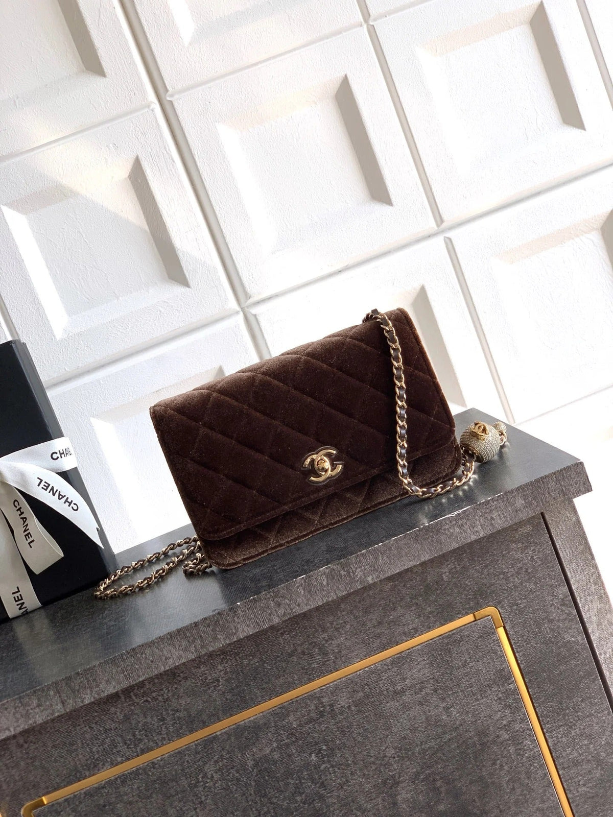 Ch*nel 2026 WOC Bag Velvet Leather