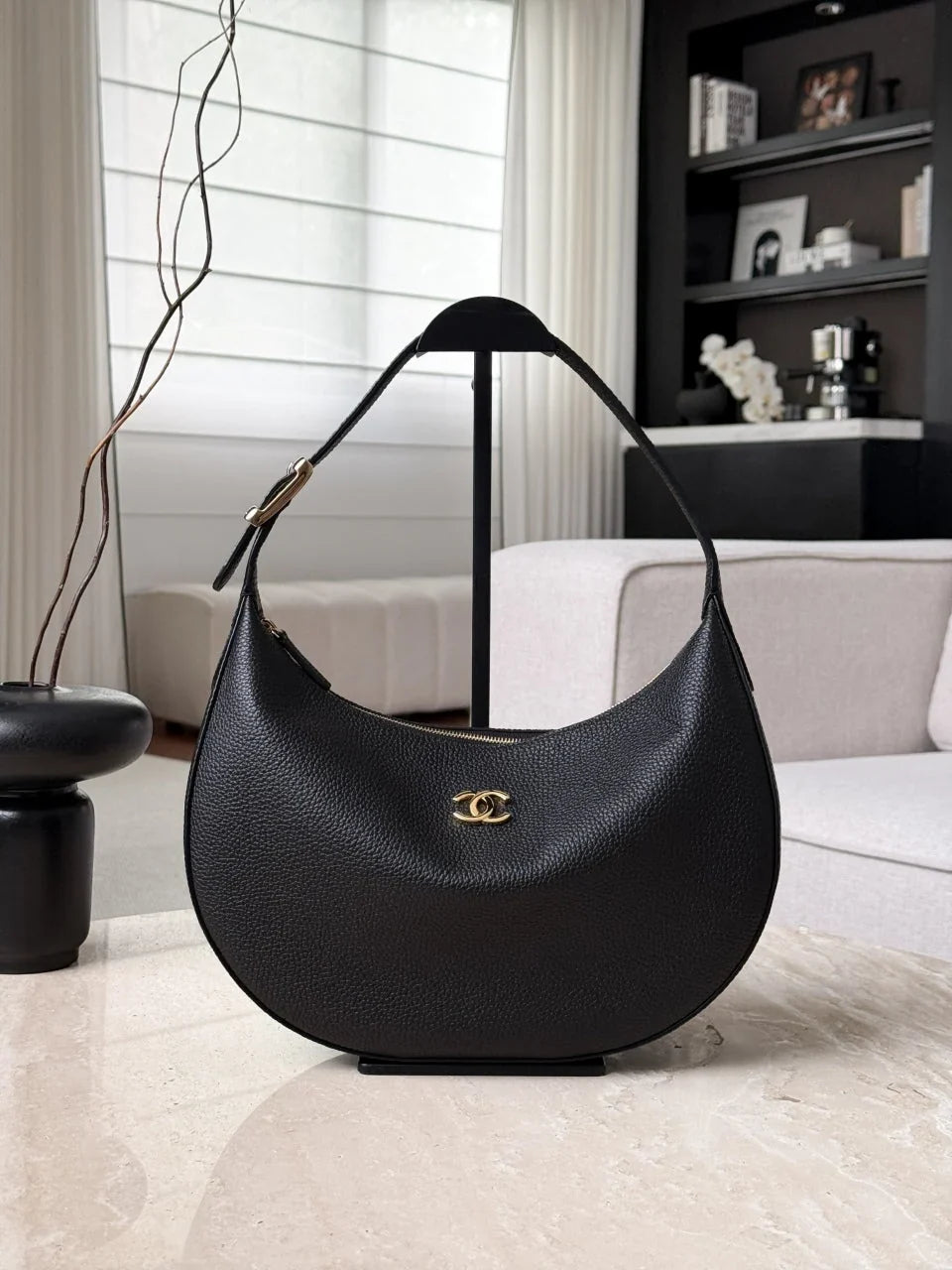 C*C 2026 Hobo Bag Grained Calfskin